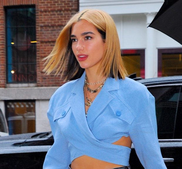 dua lipa cabelo bicolor