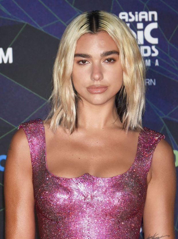 dua lipa cabelo bicolor